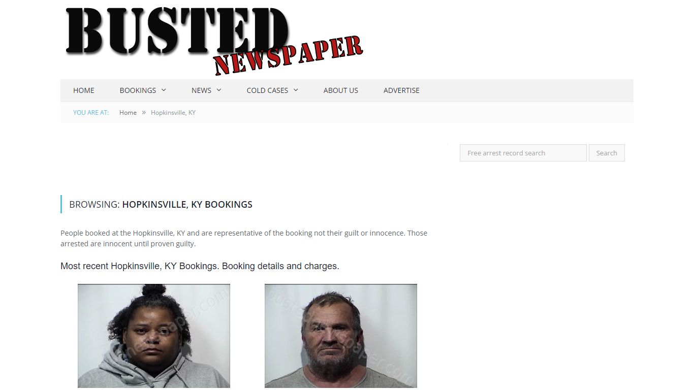Hopkinsville, KY Mugshots - BUSTEDNEWSPAPER.COM